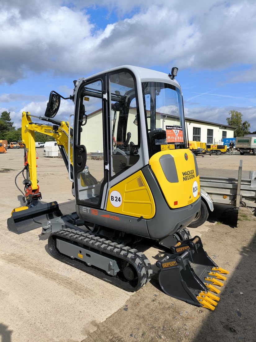 Wacker Neuson ET18 – Minibagger im Mietpark